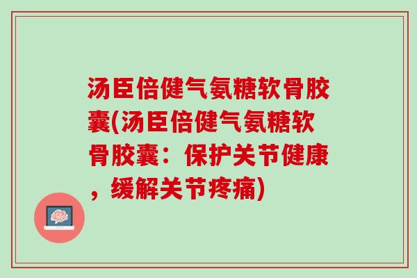 汤臣倍健气氨糖软骨胶囊(汤臣倍健气氨糖软骨胶囊：保护关节健康，缓解关节疼痛)