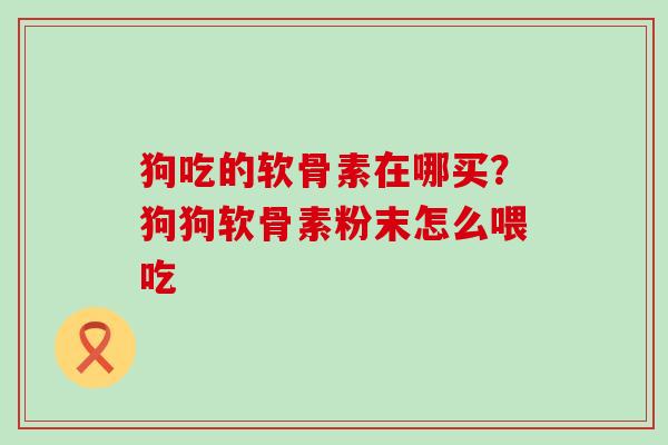狗吃的软骨素在哪买？狗狗软骨素粉末怎么喂吃