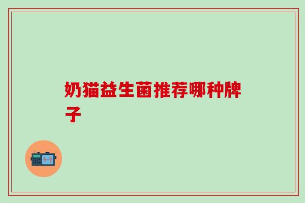奶猫益生菌推荐哪种牌子