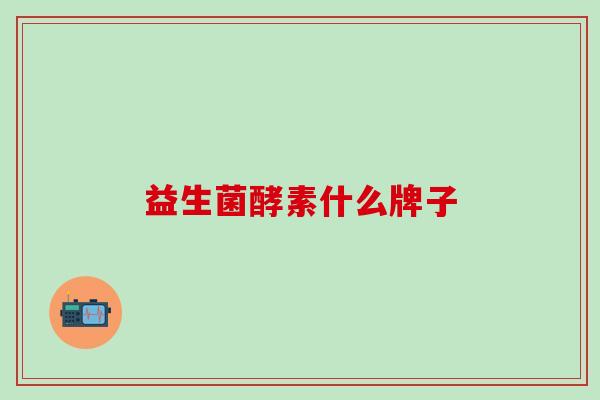益生菌酵素什么牌子