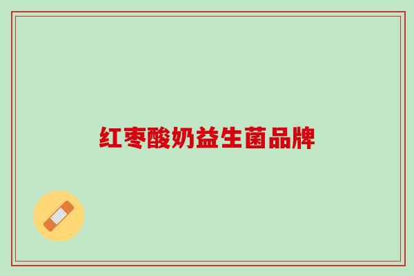 红枣酸奶益生菌品牌