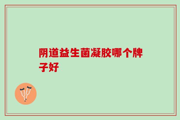 阴道益生菌凝胶哪个牌子好