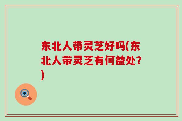 东北人带灵芝好吗(东北人带灵芝有何益处?) 东北人带灵芝好吗(东北人带灵芝有何益处?)
