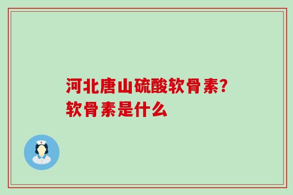 河北唐山硫酸软骨素？软骨素是什么