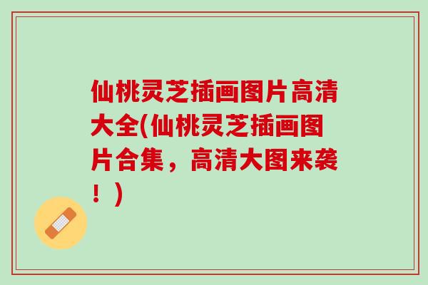 仙桃灵芝插画图片高清大全(仙桃灵芝插画图片合集，高清大图来袭！)