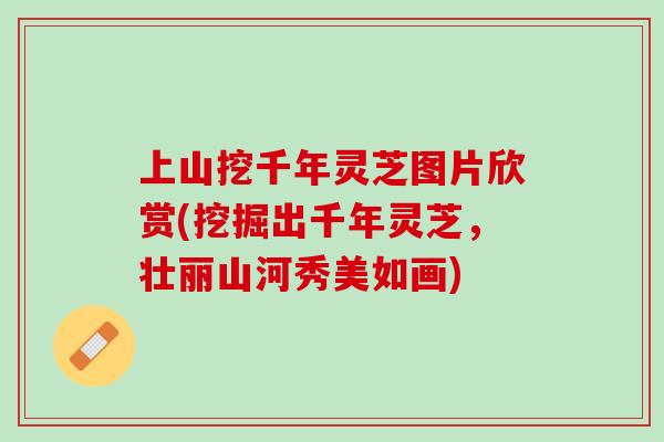 上山挖千年灵芝图片欣赏(挖掘出千年灵芝，壮丽山河秀美如画)
