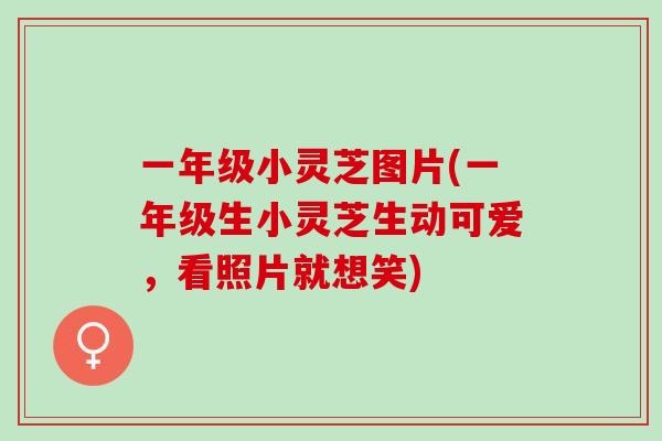 一年级小灵芝图片(一年级生小灵芝生动可爱，看照片就想笑)