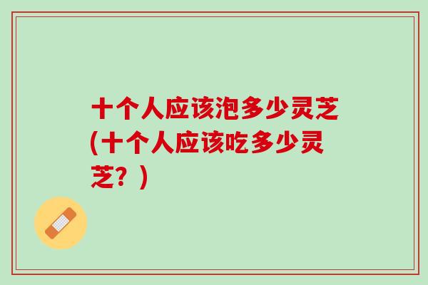 十个人应该泡多少灵芝(十个人应该吃多少灵芝？)