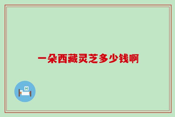 一朵西藏灵芝多少钱啊