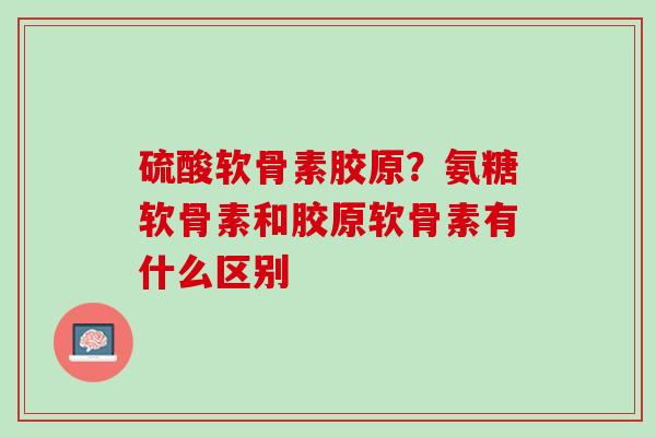 硫酸软骨素胶原？氨糖软骨素和胶原软骨素有什么区别