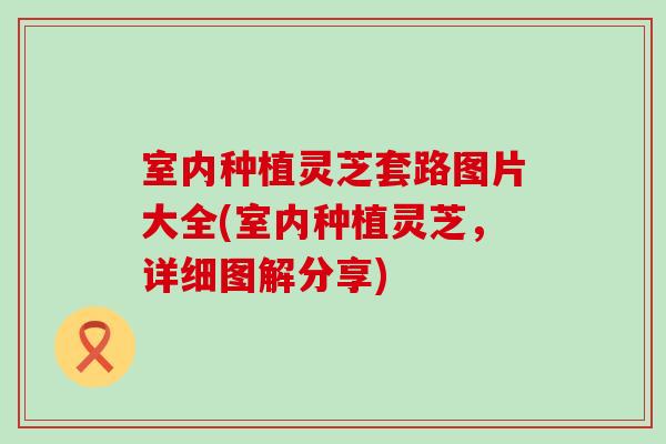 室内种植灵芝套路图片大全(室内种植灵芝，详细图解分享)