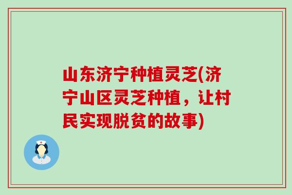 山东济宁种植灵芝(济宁山区灵芝种植，让村民实现脱贫的故事)