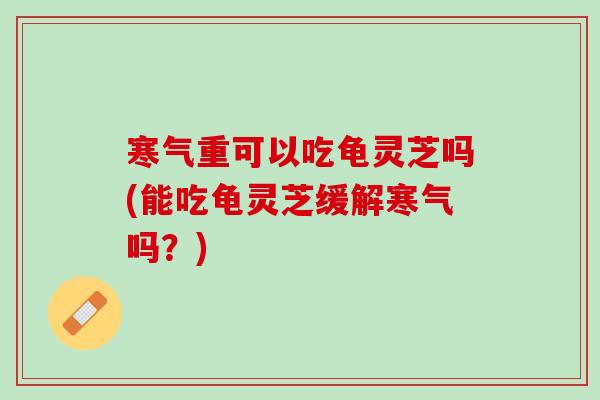 寒气重可以吃龟灵芝吗(能吃龟灵芝缓解寒气吗？)