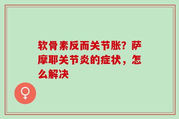 软骨素反而关节胀？萨摩耶关节炎的症状，怎么解决