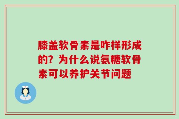 膝盖软骨素是咋样形成的？为什么说氨糖软骨素可以养护关节问题