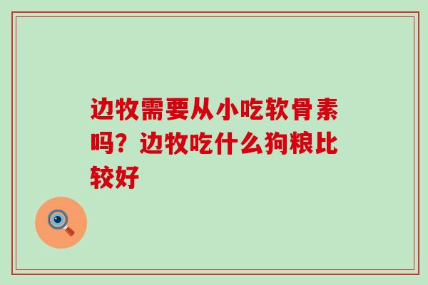 边牧需要从小吃软骨素吗？边牧吃什么狗粮比较好