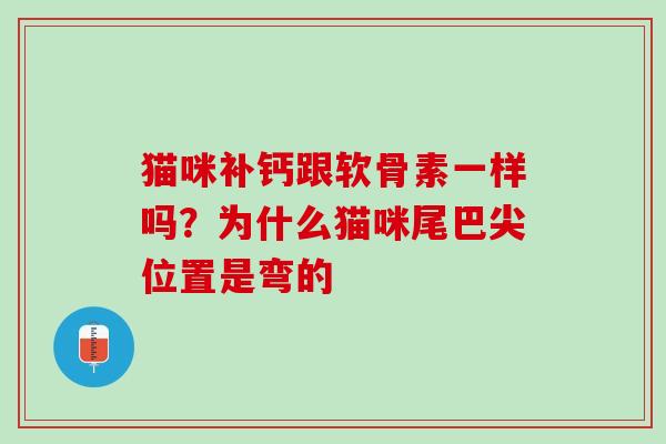 猫咪补钙跟软骨素一样吗？为什么猫咪尾巴尖位置是弯的