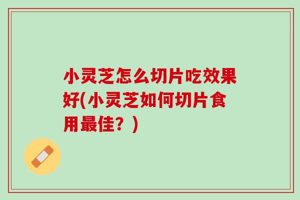 小灵芝怎么切片吃效果好(小灵芝如何切片食用最佳？)
