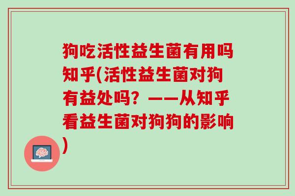 狗吃活性益生菌有用吗知乎(活性益生菌对狗有益处吗？——从知乎看益生菌对狗狗的影响)