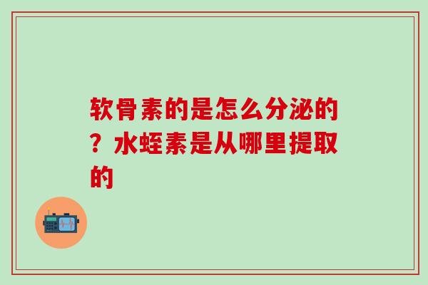 软骨素的是怎么分泌的？水蛭素是从哪里提取的