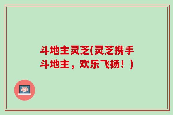 斗地主灵芝(灵芝携手斗地主，欢乐飞扬！)
