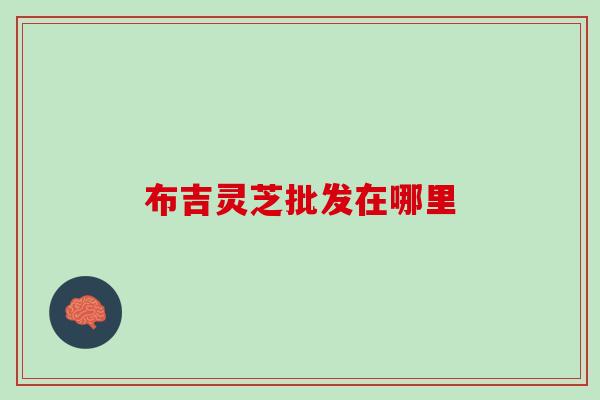 布吉灵芝批发在哪里