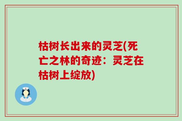 枯树长出来的灵芝(死亡之林的奇迹：灵芝在枯树上绽放)