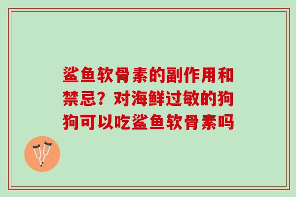 鲨鱼软骨素的副作用和禁忌？对海鲜过敏的狗狗可以吃鲨鱼软骨素吗