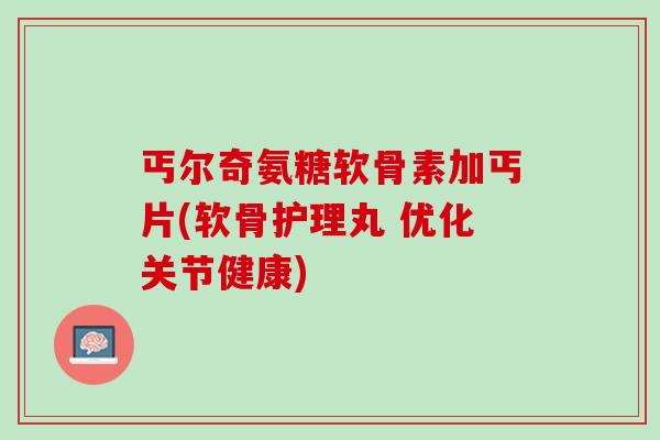 丐尔奇氨糖软骨素加丐片(软骨护理丸 优化关节健康)