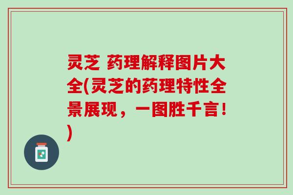 灵芝 药理解释图片大全(灵芝的药理特性全景展现，一图胜千言！)