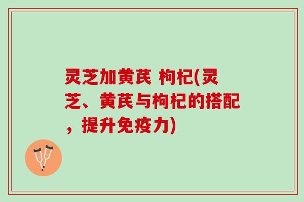 灵芝加黄芪 枸杞(灵芝、黄芪与枸杞的搭配，提升免疫力)