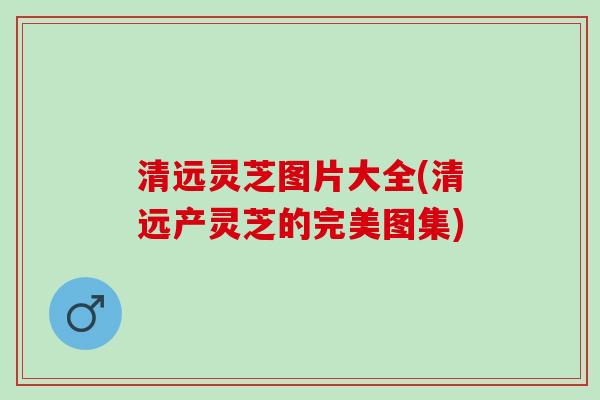 清远灵芝图片大全(清远产灵芝的完美图集)