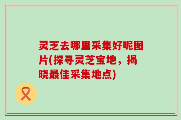 灵芝去哪里采集好呢图片(探寻灵芝宝地，揭晓最佳采集地点)