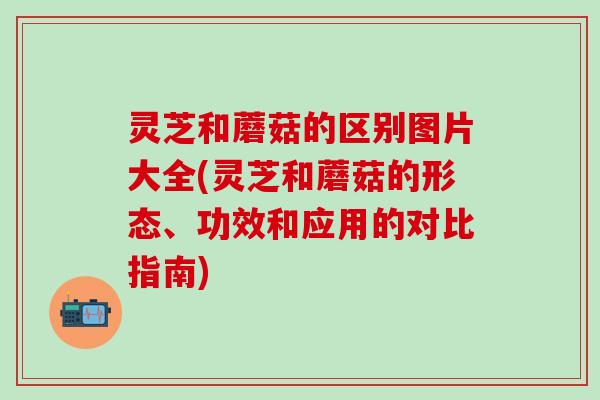 灵芝和蘑菇的区别图片大全(灵芝和蘑菇的形态、功效和应用的对比指南) 灵芝和蘑菇的区别图片大全(灵芝和蘑菇的形态、功效和应用的对比指南)