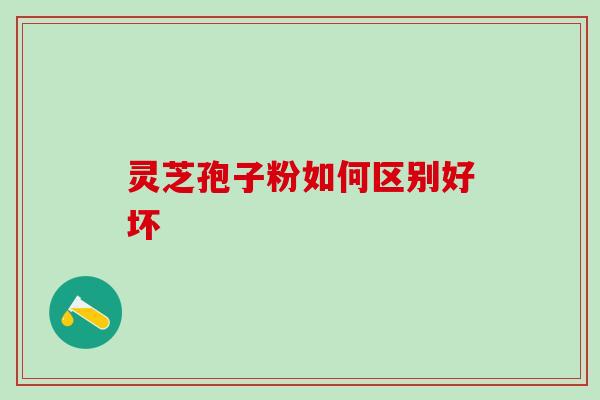 灵芝孢子粉如何区别好坏