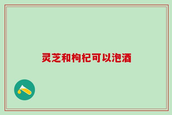 灵芝和枸杞可以泡酒