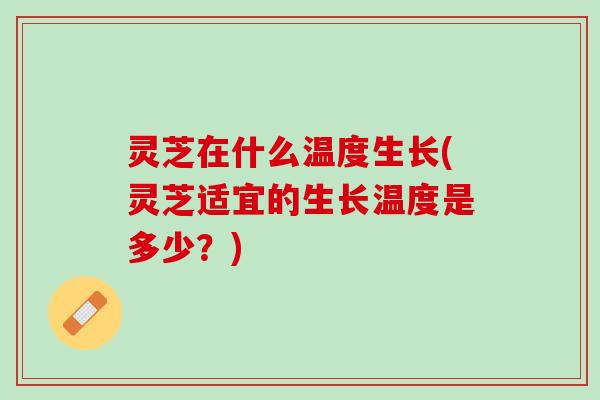 灵芝在什么温度生长(灵芝适宜的生长温度是多少？)