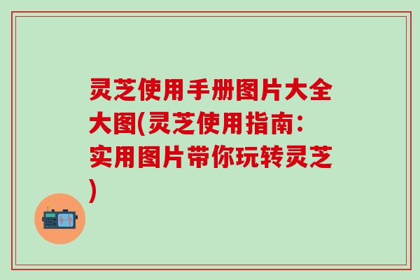 灵芝使用手册图片大全大图(灵芝使用指南：实用图片带你玩转灵芝)
