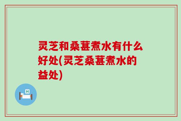 灵芝和桑葚煮水有什么好处(灵芝桑葚煮水的益处)