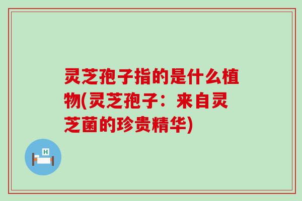 灵芝孢子指的是什么植物(灵芝孢子：来自灵芝菌的珍贵精华)