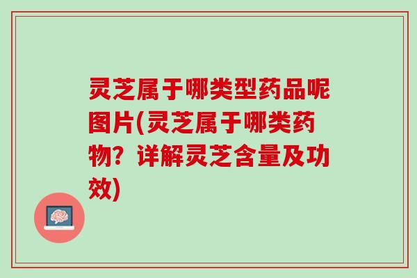灵芝属于哪类型药品呢图片(灵芝属于哪类药物？详解灵芝含量及功效)