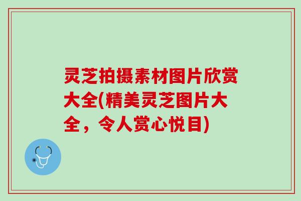 灵芝拍摄素材图片欣赏大全(精美灵芝图片大全，令人赏心悦目)