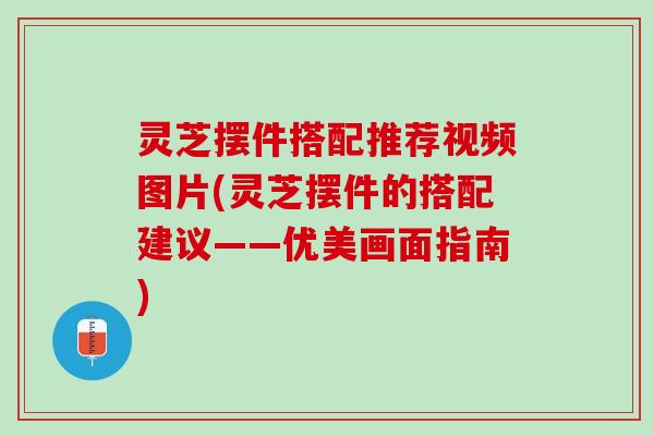 灵芝摆件搭配推荐视频图片(灵芝摆件的搭配建议——优美画面指南)