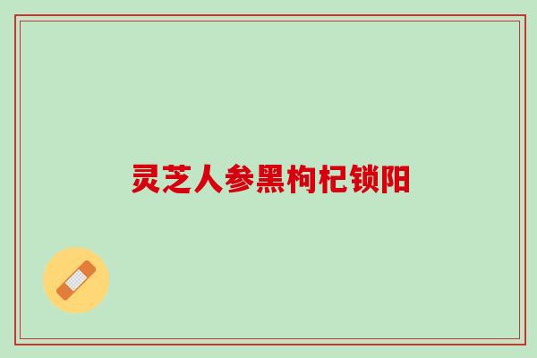 灵芝人参黑枸杞锁阳