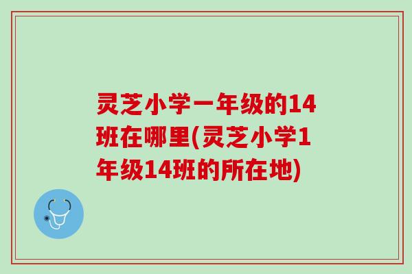 灵芝小学一年级的14班在哪里(灵芝小学1年级14班的所在地)