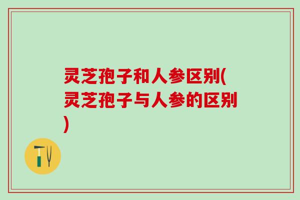 灵芝孢子和人参区别(灵芝孢子与人参的区别)