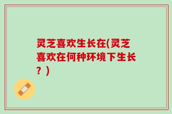 灵芝喜欢生长在(灵芝喜欢在何种环境下生长？)