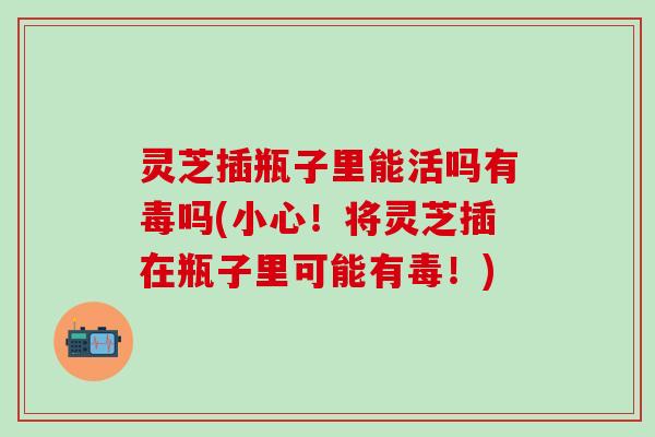 灵芝插瓶子里能活吗有毒吗(小心！将灵芝插在瓶子里可能有毒！)