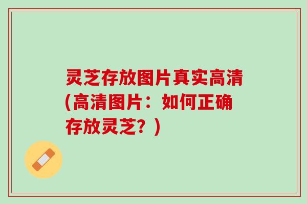 灵芝存放图片真实高清(高清图片：如何正确存放灵芝？)