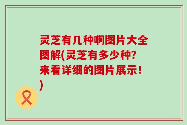 灵芝有几种啊图片大全图解(灵芝有多少种？来看详细的图片展示！)